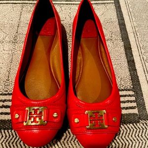 Tory Burch Red Flats